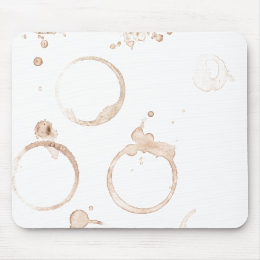 Kaffeetasse Kaffeefleck werfen Kissen Mousepad (Vorne)