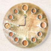 Kaffeetasse Kaffeezeitgestaltung Getränkeuntersetzer (Vorne)