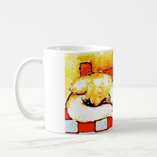 Kaffeetasse-Katze-Ursprüngliche Kunst durch Kaffeetasse (Links)