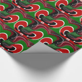 Kaffeetasse Kenya Flagge Hakuna Matata Geschenkpapier (Ecke)