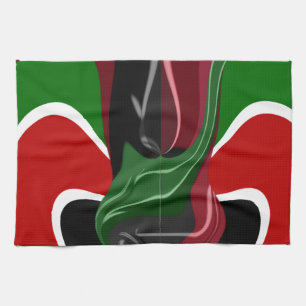 Kaffeetasse Kenya Flagge Hakuna Matata Handtuch