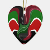 Kaffeetasse Kenya Flagge Hakuna Matata Keramikornament (Links)