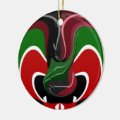 Kaffeetasse Kenya Flagge Hakuna Matata Keramikornament (Links)