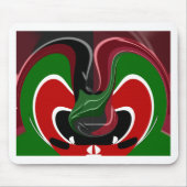 Kaffeetasse Kenya Flagge Hakuna Matata Mousepad (Vorne)
