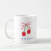 Kaffeetasse | Kirsch Coquette Bogen Süße Illustrat (Links)