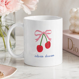 Kaffeetasse | Kirsch Coquette Bogen Süße Illustrat