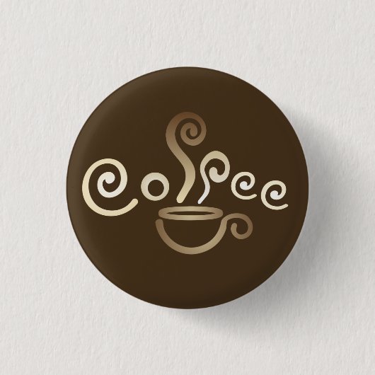 Kaffeetasse-Knopf-Button Button (Vorderseite)