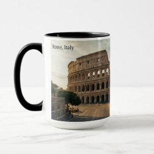 Kaffeetasse Kolosseum Rom Italien Sonnenuntergang 