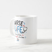 Kaffeetasse Krankenpfleger Leben Lustiges Geschenk (Vorderseite Links)