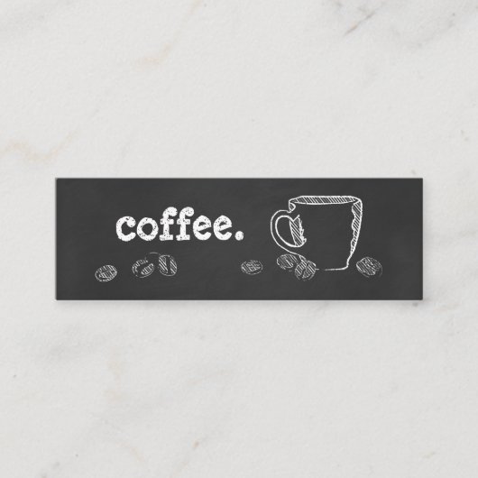 KAFFEETASSE-KREIDE-Loyalitätsprogramm Treuekarte (Vorderseite)