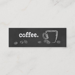 KAFFEETASSE-KREIDE MINI VISITENKARTE