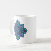 Kaffeetasse, lebendiges violettes und blaues Manda Kaffeetasse (Vorderseite Links)