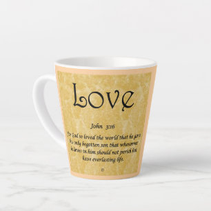 Kaffeetasse-Liebe 3;16 Milchtasse