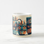 Kaffeetasse mit abstrakten Figurendesign (Mittel)