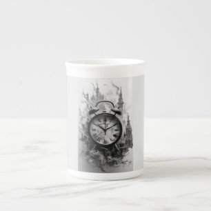 Kaffeetasse mit alter Zeit Porzellantasse