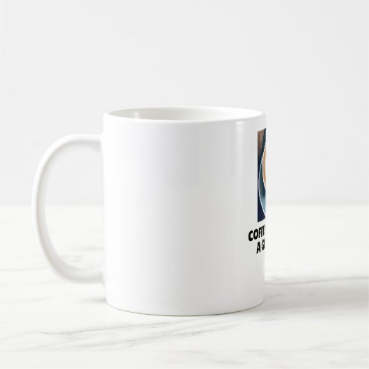 Kaffeetasse mit Aufschrift "Kaffee ist immer eine (Links)