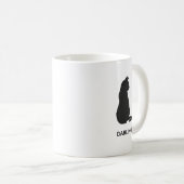 Kaffeetasse mit benutzerdefiniertem Namen und schw (VorderseiteRechts)