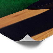 Kaffeetasse mit brasilianischer Flagge Poster (Ecke)