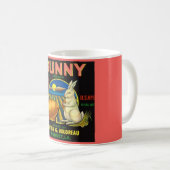 Kaffeetasse mit Bunny-Etikett (VorderseiteRechts)