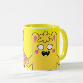 Kaffeetasse mit Cartoons (VorderseiteRechts)