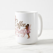 Kaffeetasse mit Coffee Pretty Pixie (2) (VorderseiteRechts)