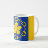 Kaffeetasse mit der Flagge von Hamilton, Ontario (VorderseiteRechts)