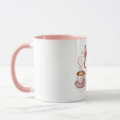 Kaffeetasse mit Design des Kaffee-Pixie (Links)