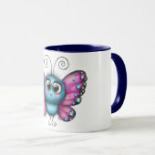 Kaffeetasse mit Design eines niedlichen Schmetterl (VorderseiteRechts)