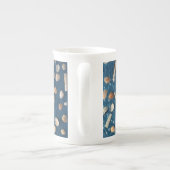 Kaffeetasse mit eigens gestaltetem Muschel Motiv Porzellantasse (Rückseite)