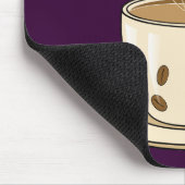 Kaffeetasse mit einem Dampf Mousepad (Ecke)