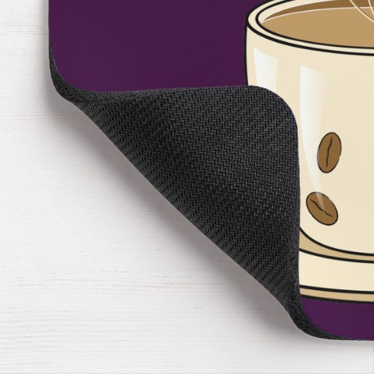 Kaffeetasse mit einem Dampf Mousepad (Ecke)