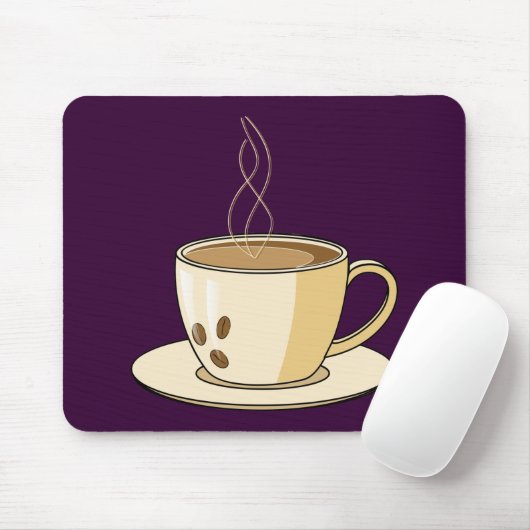 Kaffeetasse mit einem Dampf Mousepad (Mit Mouse)