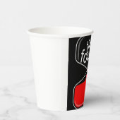 Kaffeetasse mit einem humorvollen digitalen Design Pappbecher (Rechts)