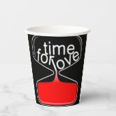 Kaffeetasse mit einem humorvollen digitalen Design Pappbecher (Vorderseite)