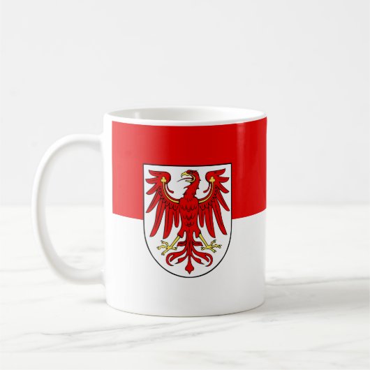 Kaffeetasse mit Flagge von Brandenburg (Links)