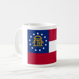 Kaffeetasse mit Flagge von Georgia