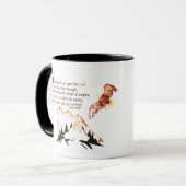 Kaffeetasse mit Flügeln wie Adler (Vorderseite Links)
