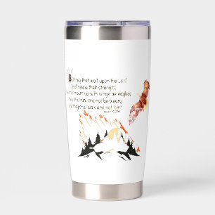 Kaffeetasse mit Flügeln wie Adler Thermobecher