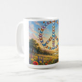 Kaffeetasse mit Friedenszeichen, gezeichnet mit Sc (Vorderseite Links)