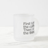 Kaffeetasse mit Frosted Glass Design (VorderseiteRechts)