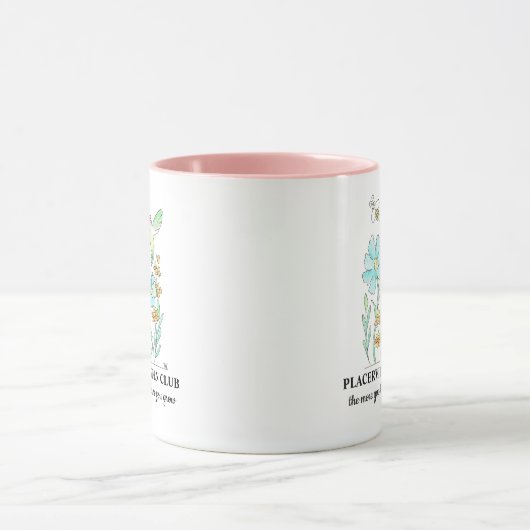 Kaffeetasse mit Gartendesign (Zentrum)