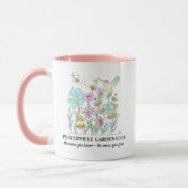 Kaffeetasse mit Gartendesign (Links)