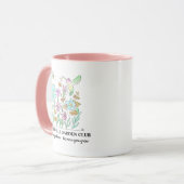 Kaffeetasse mit Gartendesign (Vorderseite Links)