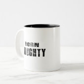 Kaffeetasse mit Geborenem Naughty-Design (Vorderseite Links)