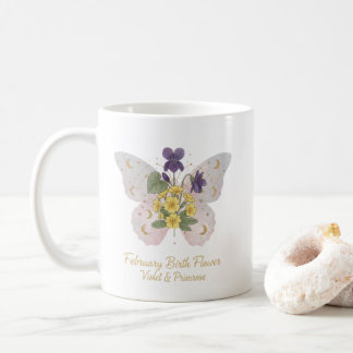 Kaffeetasse mit Geburtsblume Februar