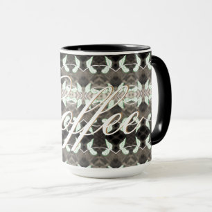 Kaffeetasse mit goldener Schrift