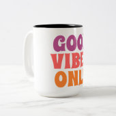 Kaffeetasse mit guten Vibes (Vorderseite Links)