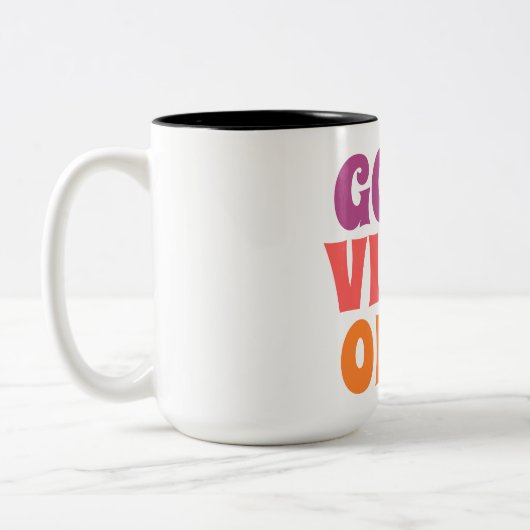Kaffeetasse mit guten Vibes (Links)