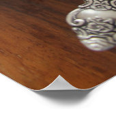 Kaffeetasse mit Herz Poster (Ecke)