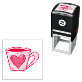 Kaffeetasse Mit Herz-Stempel Permastempel (Beispiel)